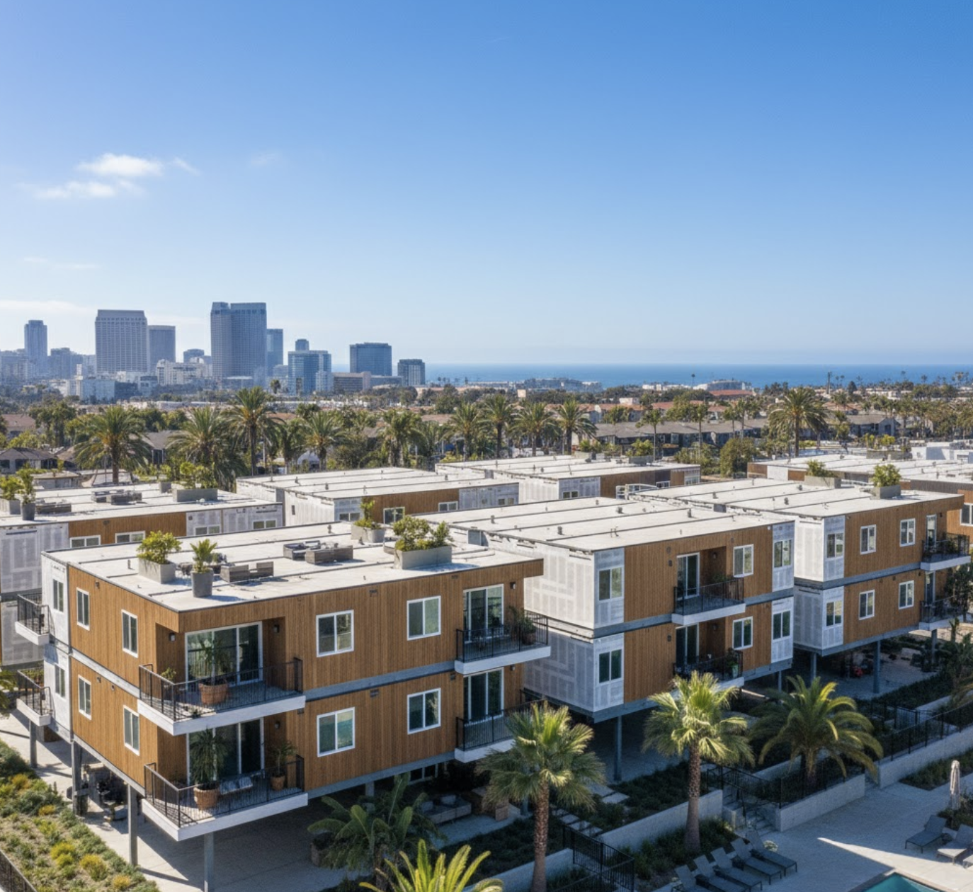 Modern residential development - Builder Scaled construction project